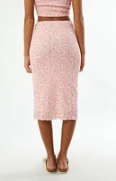 Roxy Floral Tube Time Midi Skirt