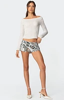 Edikted Sephira Sequin Micro Shorts