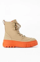 SOREL Women's Tan Caribou X Lace Boots