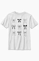 Kids Bow Grid T-Shirt