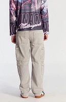 Pacsun Gray Baggy Cargo Jeans