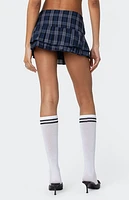 Edikted Ara Plaid Pleated Skort