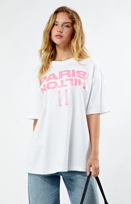 Paris Hilton Pillars Oversized T-Shirt