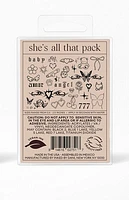 Inked by Dani She's All That Temporary Tattoo Pack