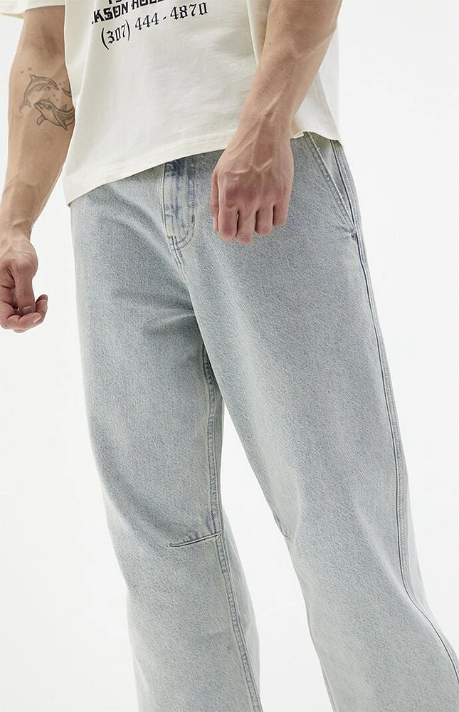PacSun Light Indigo Baggy Cargo Jeans