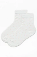 John Galt White & Pink Heart Socks