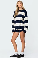 Edikted Riley Oversized Striped Sweater