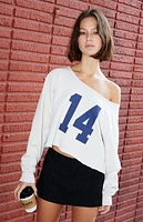 John Galt Erica 14 Off-The-Shoulder Sweatshirt