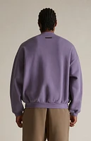 Fear of God Essentials Lavender Heavy Fleece Crew Neck Sweatshirt