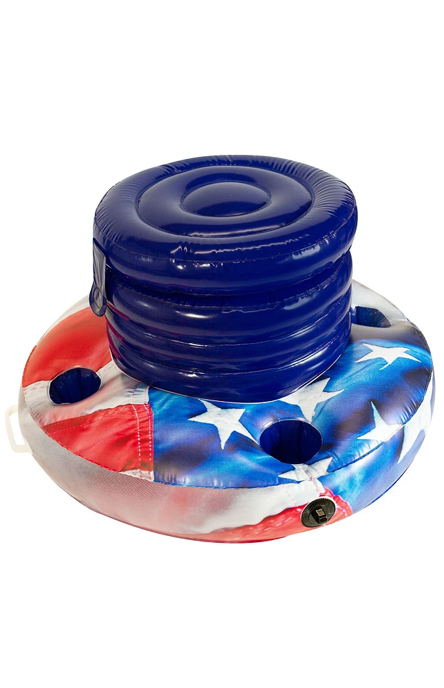 PoolCandy Stars & Stripes Floating Drink Cooler