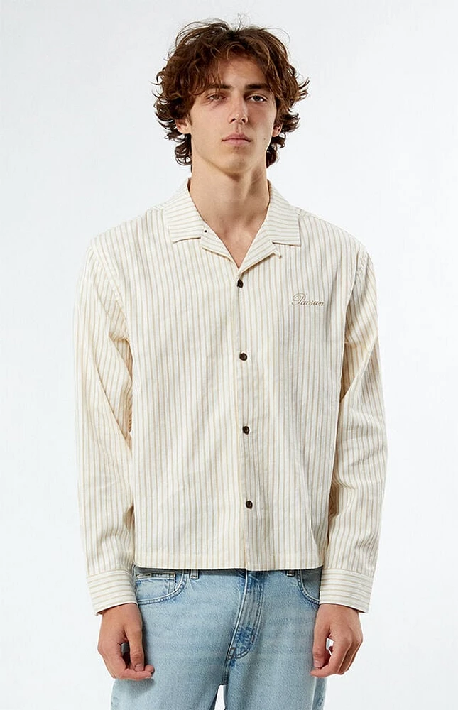 Pacsun Long Sleeve Stripe Camp Shirt