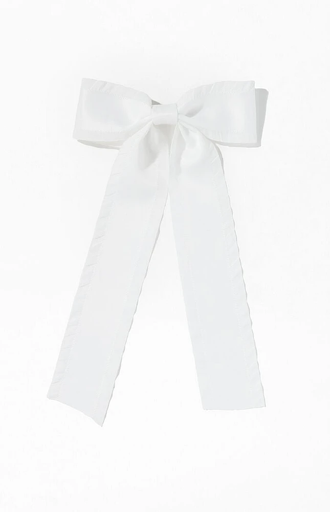 PacSun Ruffle Trim Bow Clip