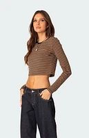 Edikted Montie Striped Long Sleeve T-Shirt