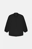 Kids Fear of God Essentials Black Overshirt Jacket