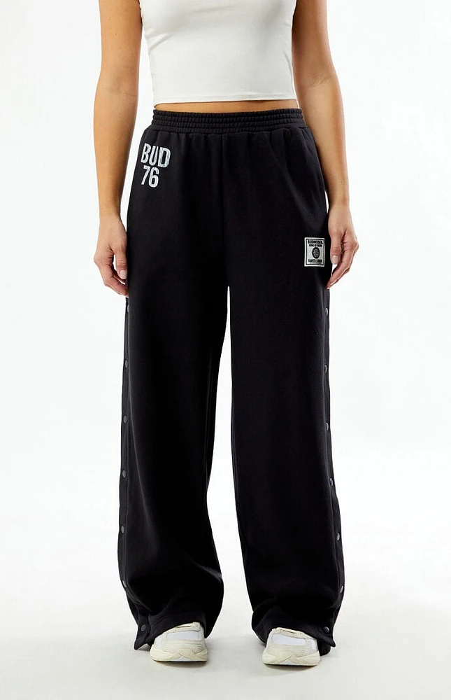 Budweiser By PacSun Snap Wide Leg Sweatpants