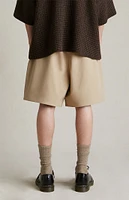 Fear of God Essentials Desert Sand Bonded Nylon Soccer Shorts