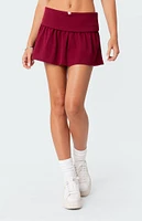 Kalina Fold Over Mini Skirt