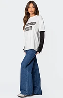 Edikted Situationship Oversized Layered T-Shirt