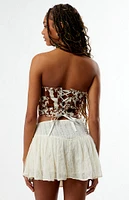 PacSun Bessie Denim Corset Top
