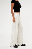 LA Hearts Pinstripe Linen Trousers