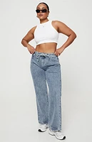 Princess Polly Pemberton Mid Rise Wide Leg Jeans