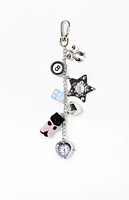 LA Hearts Mixed Heart Watch Bag Charm Keychain