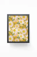 Flowers Maple Framed Mini Art Print