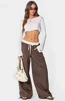 Edikted Mikki Wide Leg Sweatpants