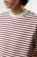 PacSun Red Compass Striped Texture T-Shirt