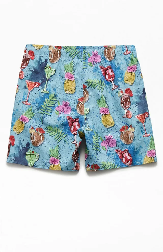 PacSun Watercolor 17 Swim Trunks