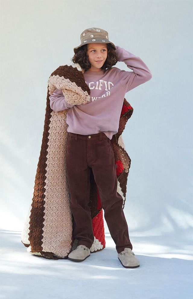 Pacsun Kids Brown Corduroy Carpenter Pants