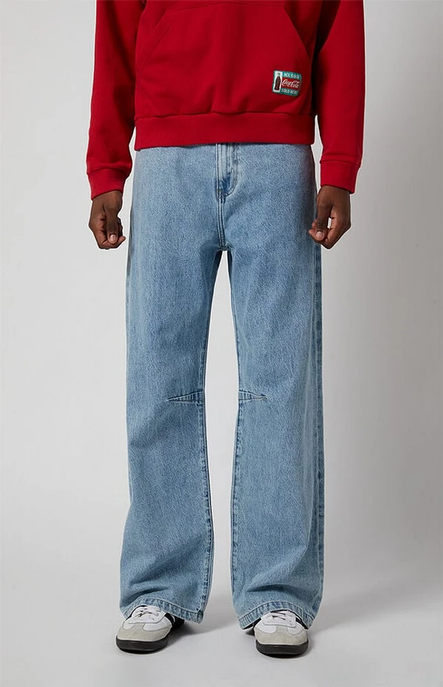 Pacsun Blake Seam Darts Extreme Baggy Jeans Light Indigo