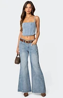 Edikted Tennessee Denim Corset