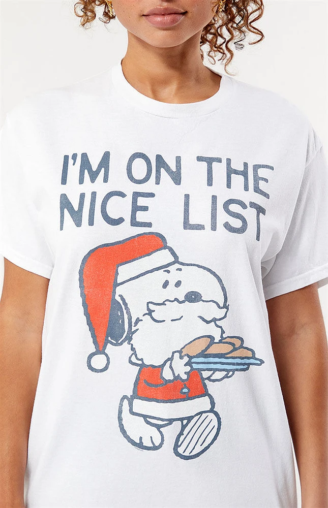 Snoopy Nice List T-Shirt