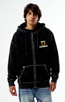 True Religion Big T Metallic World Tour Full Zip Hoodie