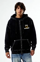 True Religion Big T Metallic World Tour Full Zip Hoodie