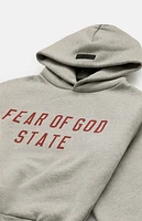 Fear of God Essentials Kids Dark Heather Oatmeal Fleece Hoodie