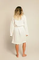 Organic White Gauzy Robe