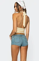 Edikted Halliday Eyelet Halter Top