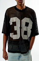 Pacsun 38 Black Mesh Jersey