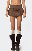 Edikted Adrianna Bubble Micro Shorts