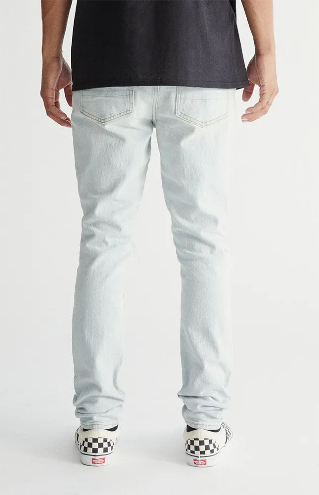 Light Indigo Destroyed Stacked Skinny Jeans