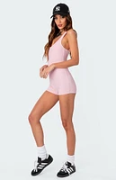 Edikted Drea Open Back Ribbed Romper