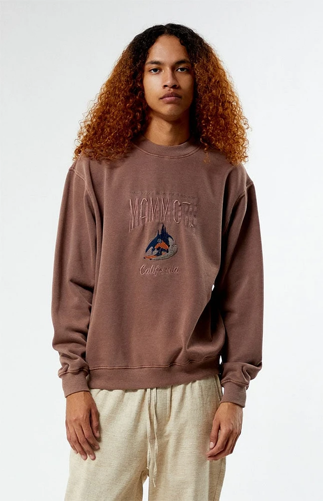 PacSun Mammoth Embroidered Crew Neck Sweatshirt