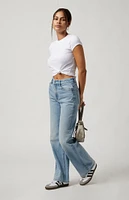 PacSun Light Indigo High Waisted Girlfriend Jeans