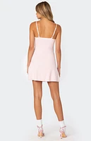 Edikted Fridah Ribbed Knit Mini Dress