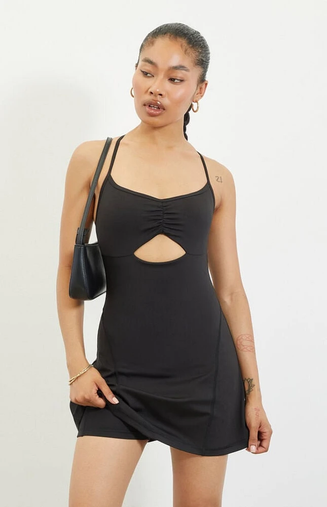 PAC 1980 WHISPER Active Black Delilah Dress