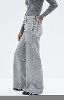 PacSun Lena Gray Low Rise Super Baggy Jeans