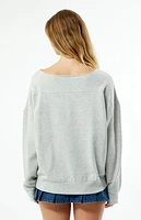 Pacsun New York 1980 Off-The-Shoulder Sweatshirt