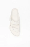 Birkenstock Women's Arizona Essentials Slide Sandal Eggshell